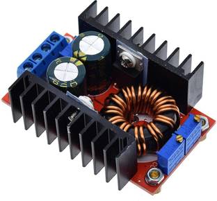 amiciSolar Buck-Boost Converter,DC 10-35V to1-35V Adjustable Step-Up/Step-Down Power Module Power Supply Electronic Hobby Kit