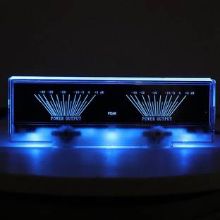 DHRUV-PRO Amplifier Panel Dual Analog VU Meter Audio Level dB Meter with Backlight Electronic Components Electronic Hobby Kit