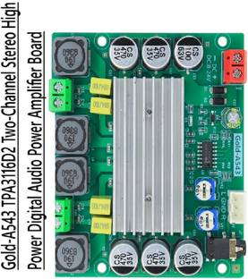 3REE PREMIUM Gold-A543 12-26V 120W Dual Channel Amplifier Board Electronic Components Electronic Hobby Kit