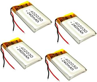 INVENTO 4pcs 3.7V 240mAh Li-ion Lithium ion Rechargeable Battery 32x20x4mm Automotive Electronic Hobby Kit