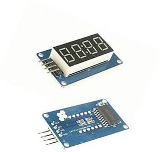 INVENTO 0.36" TM1637 4-digit 7-Segment Tube LED Blue Digital Display Module Automotive Electronic Hobby Kit