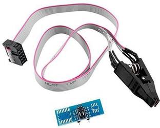 Buyyart New Test Clips Socket Adpter SOIC8 SOP8 Flash Chip IC BIOS/24/25/93 Programmer E3 Probe and Tester Electronic Hobby Kit