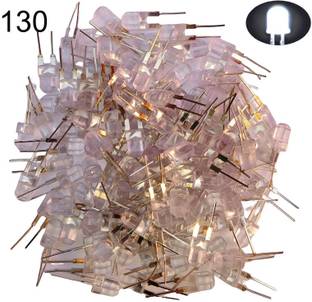 Shive shakti sells 8mm led light pack of 130 led white bulb 8mm cap holder led light Electronic Components Electronic Hobby Kit