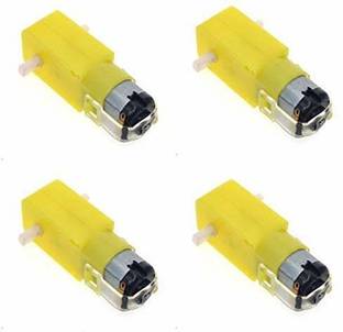 ERHIndia 4 Pcs 12v DCMotor BO Gear motor L Shape BO Gear Motor High Torque BO motor Electronic Components Electronic Hobby Kit