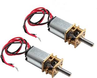 ELECTROSYS 2 Pc N20 Micro Gear Motor 60RPM 3.7V–6V DC DIY Robot Smart Car Toy Motor Electronic Components Electronic Hobby Kit