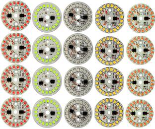 Wenray (20-Pieces) 9 Watt Bright DOB MCPCB Light For Led Bulb (4 Each of 5 Colors) Electronic Components Electronic Hobby Kit
