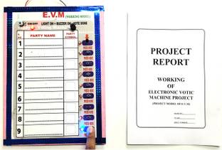ONTEX ELECTRONICS EVM Electronic Voting Box and Machine Physics Project and Working Model Educational Electronic Hobby Kit