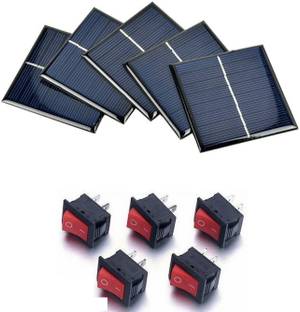 eronic 6V - 100 MAH SOLAR PANEL WITH 5 ON OFF SWITCH COMBO Alternative Energy Electronic Hobby Kit