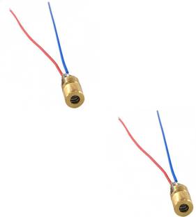 Flyrobo (2 Pcs) Pro3D 650nm 5mW Red 5v Point Laser Diode Electronic Components Electronic Hobby Kit