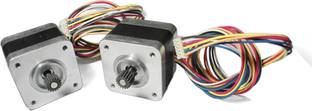 Divyanshi 2Pcs Nema 17, 2.5 Kg-cm Hybrid Stepper Motor For CNC Robotics DIY, 3D Printer Motor Control Electronic Hobby Kit