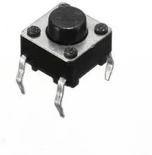 gobagee Tactile Switch Black micro Push to ON button Set of 10Pcs For DIY Projects Miscellaneous Electronic Hobby Kit