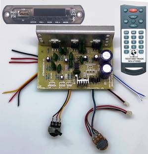 TECH AND TRADE 2050 IC BASED 2.1 STEREO AUDIO AMPLIFIER CIRCUIT BOARD BLUETOOTH MODULE DIY KIT FM Transmitter Electronic Hobby Kit