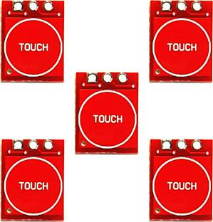 Electronics Crafts Pack of 5 TTP223 Capacitor Single Channel Touch Button Module Electronic Components Electronic Hobby Kit