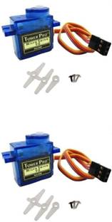 KitsGuru (Set of 2) Tower Pro SG90 Mini 9g Gear Micro Digital Servo Motor for microcontrollers Motor Control Electronic Hobby Kit