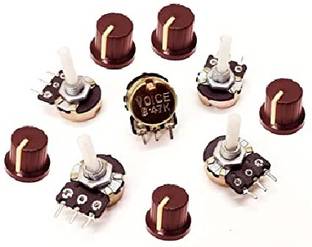 ERHIndia 5 pcs 47k Volume Control With Knob , Audio equipment Electronic Components Electronic Hobby Kit