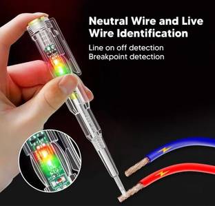 EASTRA Voltage Tester AC 24-250V Contact Electrical Detector Slotted Screwdriver Tester Electronic Components Electronic Hobby Kit