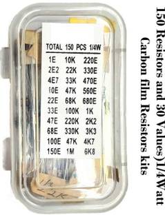 HouseOfCommon PREMIUM 150 Pcs Resister Kit 30 Unique Values for DIY Kit Electronic Components Electronic Hobby Kit