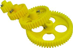 Ovicart Pair of 1 Plastic Gear 56 Tooth + 38 Tooth + 26 Tooth + 16 Tooth DIY Project Motor Control Electronic Hobby Kit