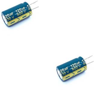 Flyrobo (2 Pcs) Pro3D 120uF 400V Electrolytic Capacitor Electronic Components Electronic Hobby Kit