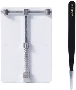 vadda bai PCB Holder Stand with 1 Tweezers for Motherboard PCB Phone Circuit Board Repair Electronic Components Electronic Hobby Kit
