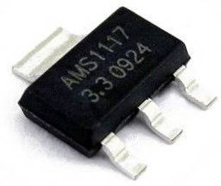 ELECSYNERGY AMS1117-3.3V, 1A, SOT-223 Voltage Regulator IC (Pack of 3 ICs) Electronic Components Electronic Hobby Kit