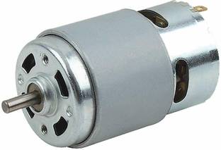 Cam cart RS-775 Dc Motor High RPM Torque 12V Brushed DC Big Strong Motor, DIY Project (Silver Color) Educational Electronic Hobby Kit