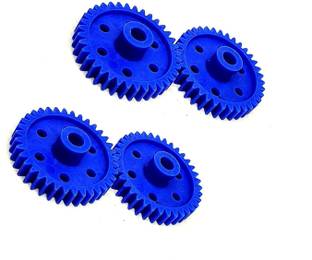 INVENTO 4pcs Plastic Spur gear 36 Teeth 40mm dia, 6.5mm Width, 6mm hole Automotive Electronic Hobby Kit