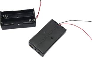 Universal Hub 2PCS 18650 x 2 Cell Battery Holder For Lithium Battery Holder With Wire Leads Electronic Components Electronic Hobby Kit