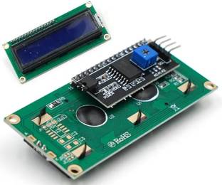 SG Flash 16x2 LCD Blue with I2C Module for Arduino Display Lights Electronic Hobby Kit