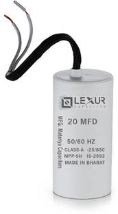Lexur Capacitor 20 MFD Multipurpose AC Capacitor Motor Control Electronic Hobby Kit