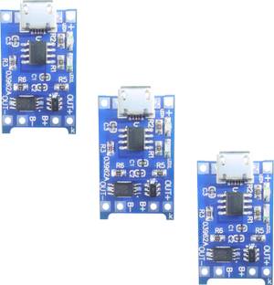 Universal Hub TP4056 Micro USB 5V 1A Lithium battery charging module (b-type) 3Pcs Automotive Electronic Hobby Kit