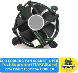 TechSupreme CPU Cooler Radiator 95mm Quiet Fan intel LGA775 Socket dedicated Cooler Cooler