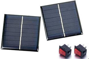 eronic 6V-100 MAH PACK OF 2 SOLAR PANEL WITH 2 ON OFF SWITCH Alternative Energy Electronic Hobby Kit