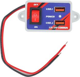 Gadariya King 12V to 5V DC converter with 2 USB jacks for mobile charging application Power Supply Electronic Hobby Kit