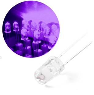 RANVIRKAR BRANDED 5mm Ultra Bright LED Light Emitting Diode Ultra Violet Color-20Pcs Electronic Components Electronic Hobby Kit