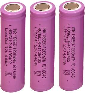 CONSONANTIAM 3 PCS Hongli 3.7V 1200 mAH Rechargeable Lithium ion Battery Cell Li-ion Battery Electronic Components Electronic Hobby Kit