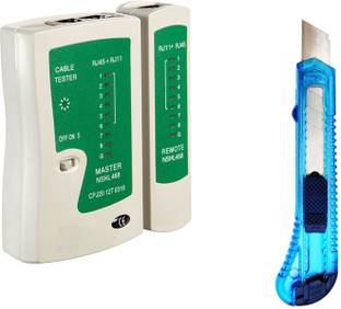 Crafts Haveli Networking Tool Kit Combo RJ45 Network Tester & Knife Cutter Power Supply Electronic Hobby Kit