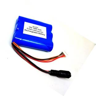 INVENTO 1Pcs 11.1V - 12V 1000mAh 55x65x18mm Lithium ion Li-ion 3.7V x 3 Cell Battery Automotive Electronic Hobby Kit