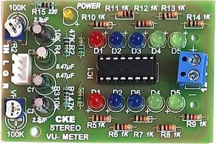 CKE KA2281 /CD2281 Audio Level Indicator Ready module 10 LED Adjustable DC-12V PCB Display Lights Electronic Hobby Kit