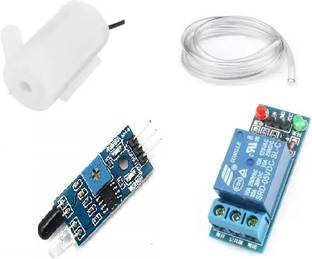 Creative Tech DIY Kit for Automatic Hand Sanitizer Dispenser Machine IR Sensor, Submersible Water Pump, Relay Module, Pipe Electronic Components Electronic Hobby Kit