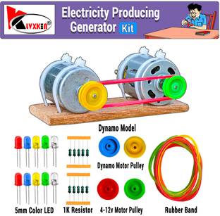 KLVXKEN Dynamo Motor, 4-12v DC Motor & Other Electricity Generator Making Kits(36items) Motor Control Electronic Hobby Kit