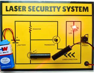 Iyzer Laser Security System Working Model, Science Project Hobby Kit Educational Electronic Hobby Kit