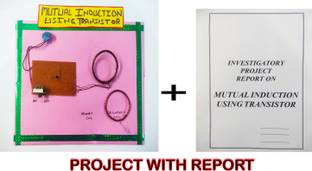 ONTEX ELECTRONICS Mutual Induction Using Transistor Investigatory Project with Report Educational Electronic Hobby Kit