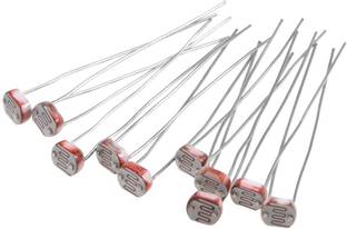 Roboway 10Pcs Photoresistor Photo Light Sensitive Resistor Light Dependent 2mm LDR Electronic Components Electronic Hobby Kit
