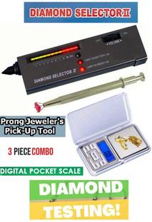 BalRama Portable Diamond, Gemstone, Crystal, Jade Tester Pocket Scale Prong Pickup Tool Indicator Transfer Stand