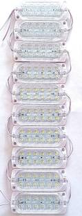 Wizzo 10 Pieces (WHTIE) DC 12 Volt 3 Watt (12 LED) Waterproof LED Module Light Strip Light Electronic Hobby Kit