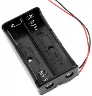 SYMFONIA 2 x 3.7V 18650 Battery Holder, Battery Holder Case Wire Leads Pack of 1 Electronic Components Electronic Hobby Kit