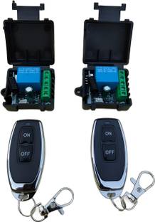 Robo Ocean 433MHz RF Remote Transmitter Receiver DC 12V 1 Channel Relay Module [Pack of 2] Electronic Components Electronic Hobby Kit