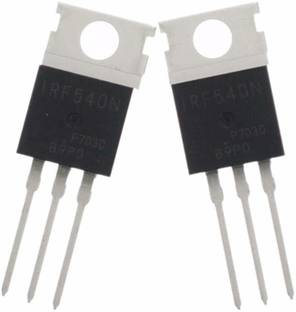 INVENTO 2Pcs IRF540N MOSFET Transistor, N Channel, 33 A, 100 V, 0.044 ohm, 10 V, 4 V Automotive Electronic Hobby Kit