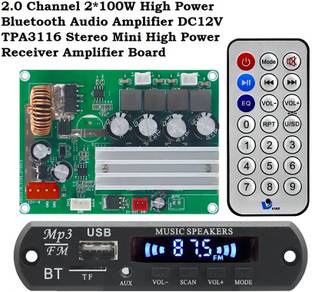 3REE PREMIUM QUALITY 2.0 Channel 2*100W Bluetooth Audio Amplifier Board Power Supply Electronic Hobby Kit